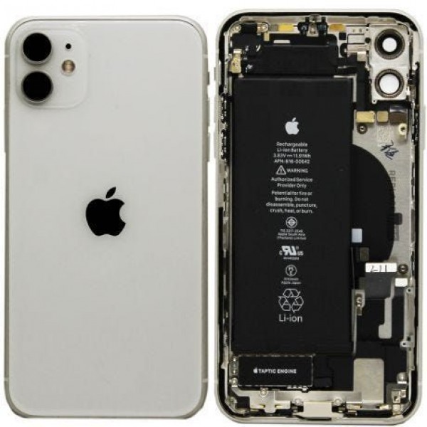 Apple iPhone 11 Orijinal Kasa Dolu Bataryalı Çıkma Beyaz
