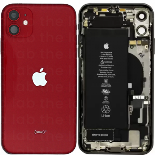 Apple iPhone 11 Orijinal Kasa Dolu Bataryalı Çıkma Kırmızı
