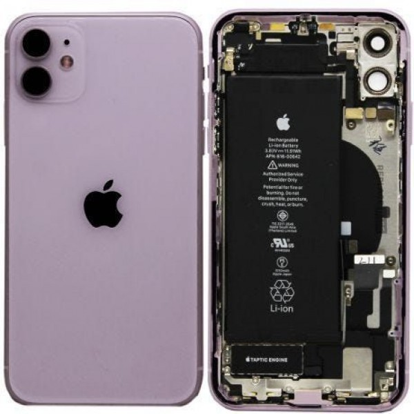 Apple iPhone 11 Orijinal Kasa Dolu Bataryalı Çıkma Mor