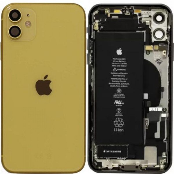 Apple iPhone 11 Orijinal Kasa Dolu Bataryalı Çıkma Sarı