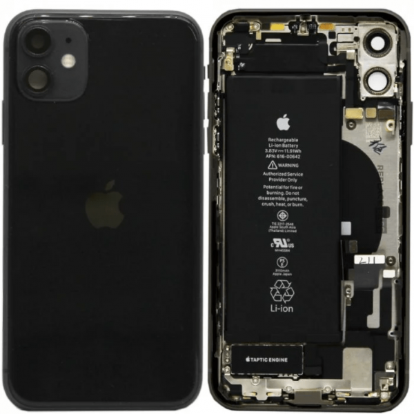 Apple iPhone 11 Orijinal Kasa Dolu Bataryalı Çıkma Siyah