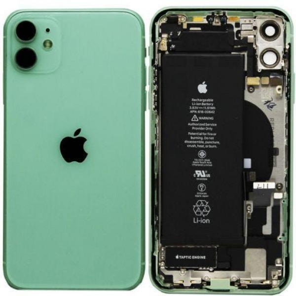 Apple iPhone 11 Orijinal Kasa Dolu Bataryalı Çıkma Su Yeşili