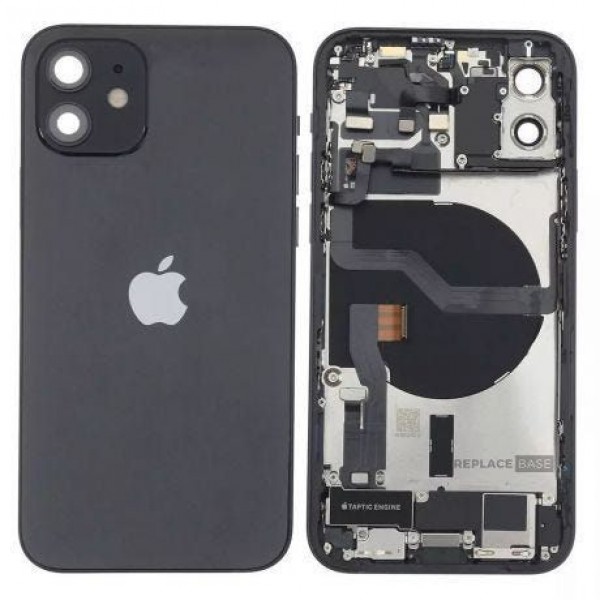 Apple iPhone 12 Orijinal Kasa Dolu Çıkma Siyah