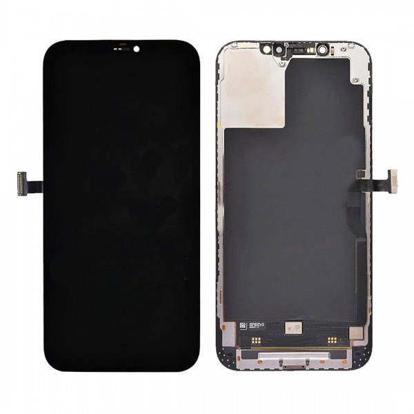 Apple iPhone 12 Pro Max LCD Ekran Dokunmatik Panel Servis Orjinali Siyah