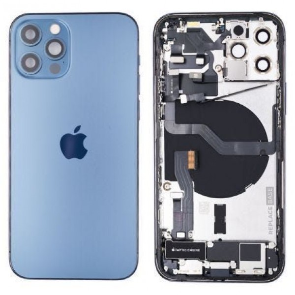 Apple iPhone 12 Pro Orijinal Kasa Dolu Çıkma Mavi