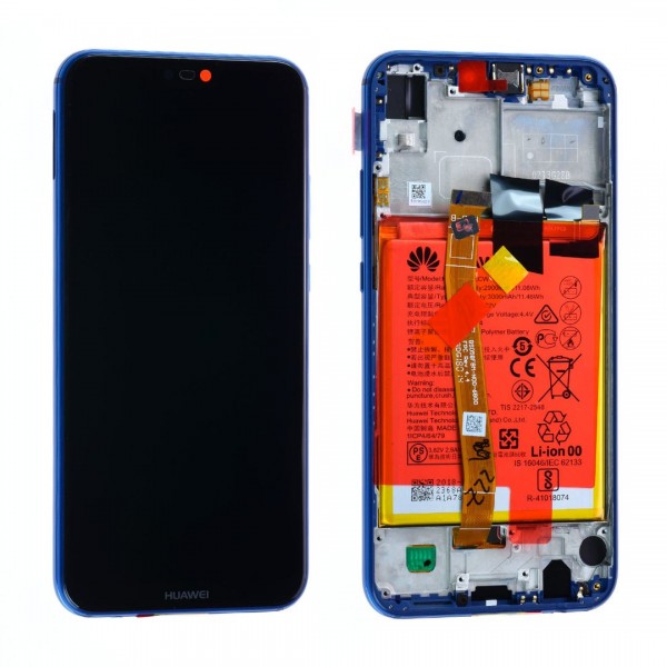 Huawei P20 Lite LCD Ekran Dokunmatik Servis Orijinali Bataryalı Mavi