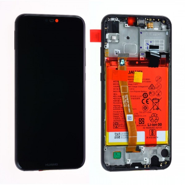Huawei P20 Lite LCD Ekran Dokunmatik Servis Orijinali Bataryalı Siyah