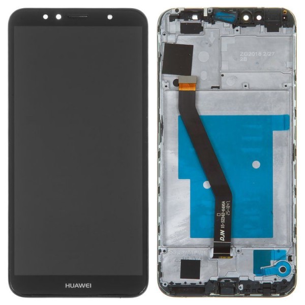 Huawei Y6 2018 LCD Ekran Dokunmatik Panel OEM Siyah Çıtalı