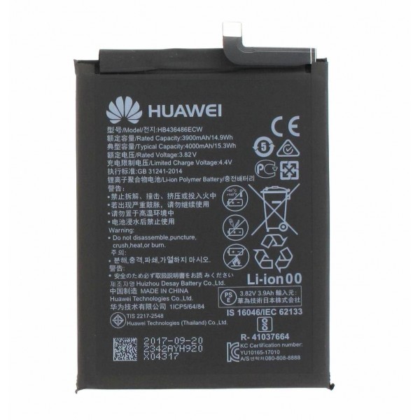 Huawei Y9 Prime 2019 Batarya HB436486ECW 4000 mAh OEM