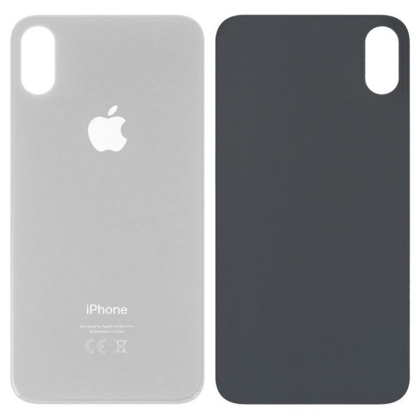 Apple iPhone XS Arka Cam Kapak Geniş Lensli Beyaz