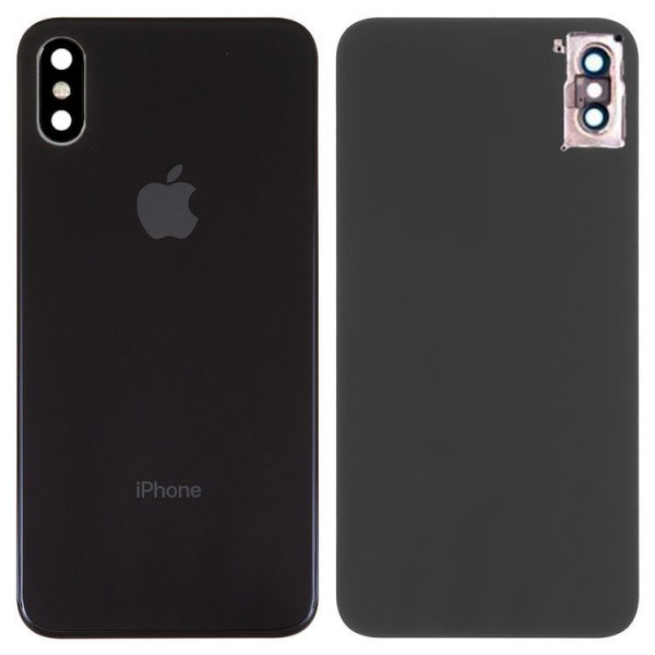 Apple iPhone XS Arka Cam Kapak Kamera Lensli Siyah