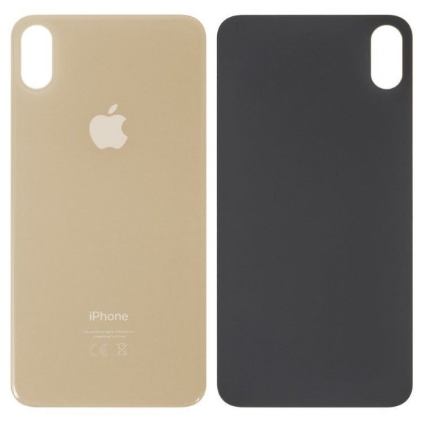 Apple iPhone XS Max Arka Cam Kapak Geniş Lensli Altın Gold