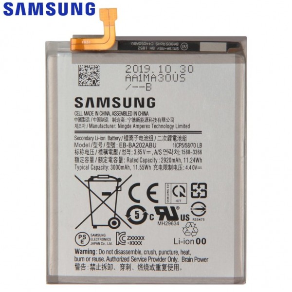 Samsung Galaxy A20 A205 Batarya 3000mAh OEM