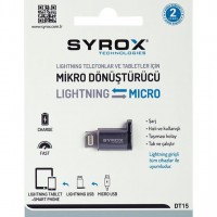 Syrox Micro Usb - iPh. Uç Şarj Dönüştürücü DT15