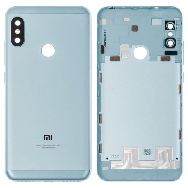 Xiaomi Mi A2 Lite Arka Kapak Batarya Kapağı Mavi
