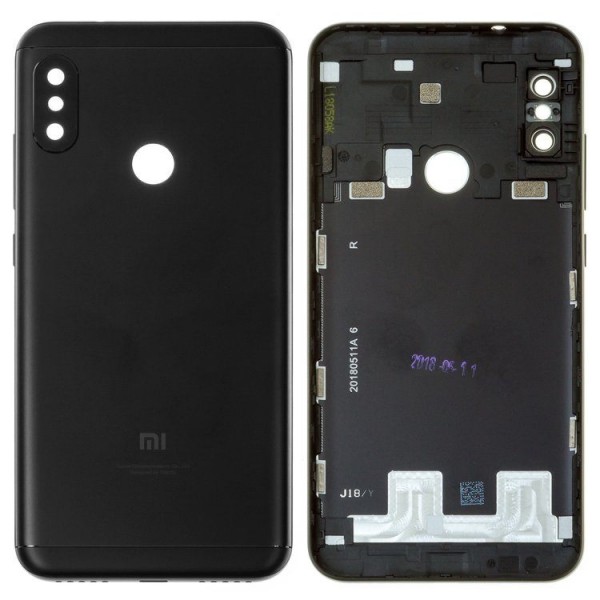 Xiaomi Mi A2 Lite Arka Kapak Batarya Kapağı Siyah