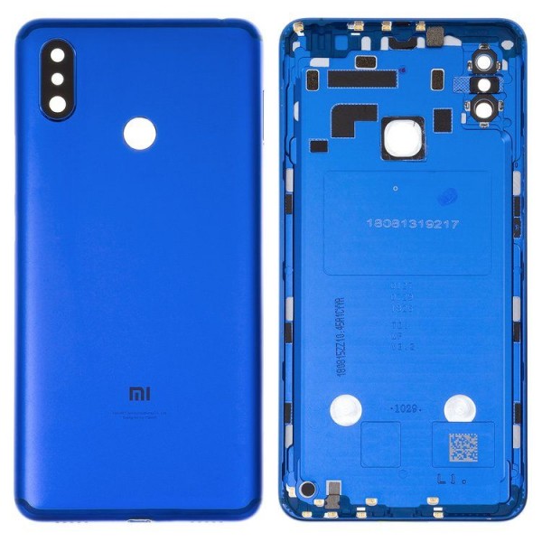 Xiaomi Mi Max 3 Arka Kapak Batarya Kapağı Mavi
