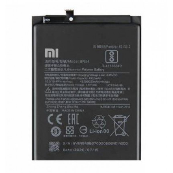 Xiaomi Redmi 9 Batarya BN54 5020mAh OEM