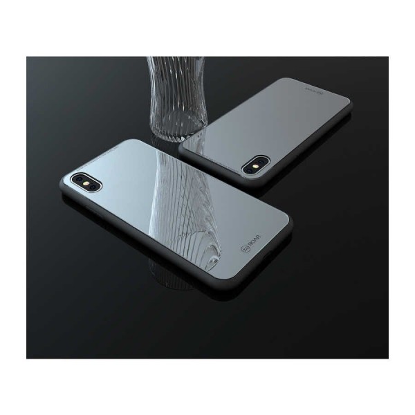 Apple iPhone X Kılıf Roar Mira Glass Back Cover