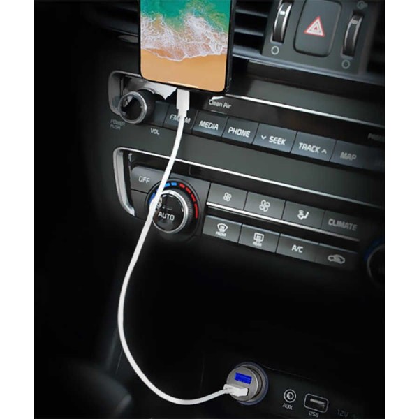 Benks C27 Dual Usb Car Charger 4.8A Araç Telefon Çakmaklık Şarjı