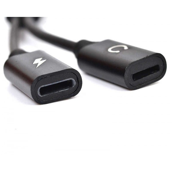 Go Des GD-UC11 Dual Lightning Headphone Audio & Charge Adapter