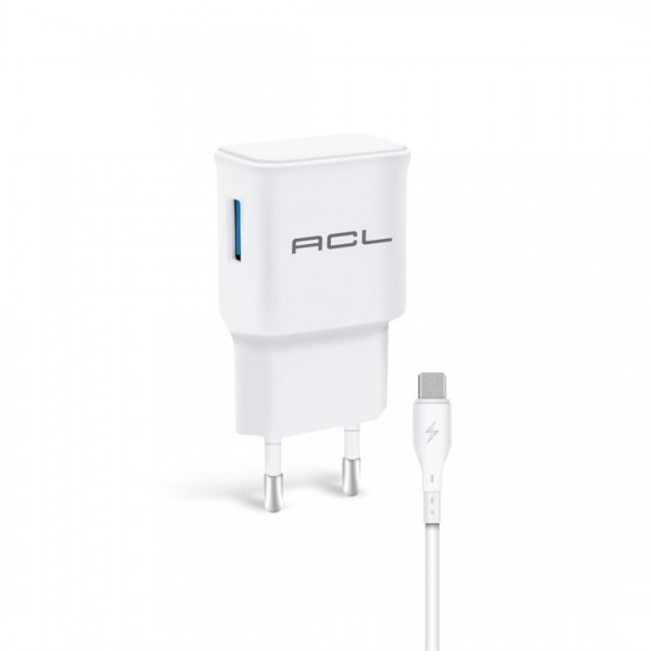 ACL A1 PowerClassic™ 2A Micro USB Kablolu Duvar Şarj Aleti