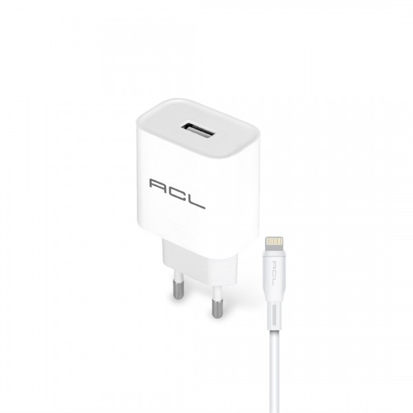 ACL L2 PowerClassic™ 2.1A Lightning USB Kablolu Duvar Şarj Aleti