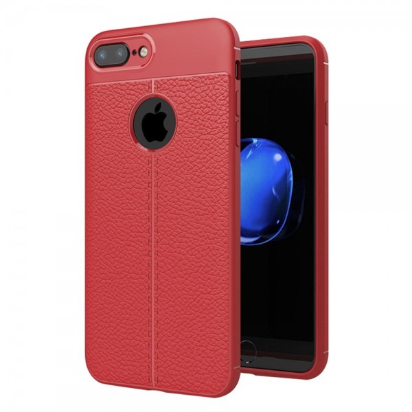Apple iPhone 7 Plus - 8 Plus Focus Derili Silikon Kılıf Kırmızı