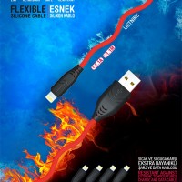 SYROX C104 USB to Lightning 1M / Slikon Kablo