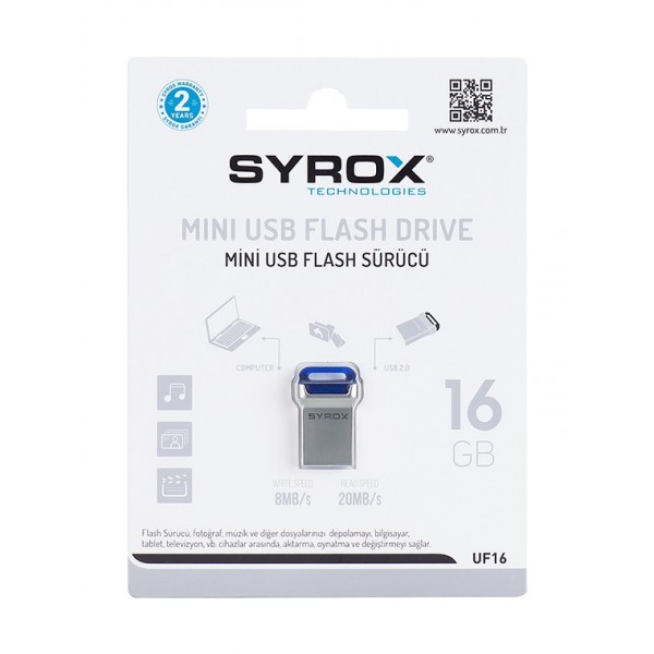 Syrox 16 GB Mini Fit USB Bellek UF16