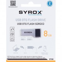 Syrox 8 GB OTG (Dual-Çift Giriş) USB Bellek OTG8