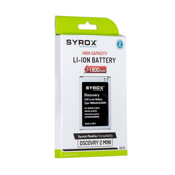 Syrox Discovery 2 mini Batarya