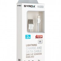 Syrox Lightning 6S/7 Plus 2.0M 2.0 Amper Kablo