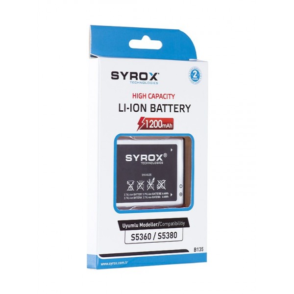Syrox S5360 / S5300 / 5380 Batarya