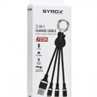 Syrox USB Çoklu Şarj Kablosu C90