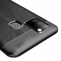 Samsung Galaxy A21S Focus Derili Silikon Kılıf Siyah