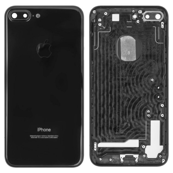 Apple iPhone 7 Arka Kasa Kapak Boş Versiyon Jet Black