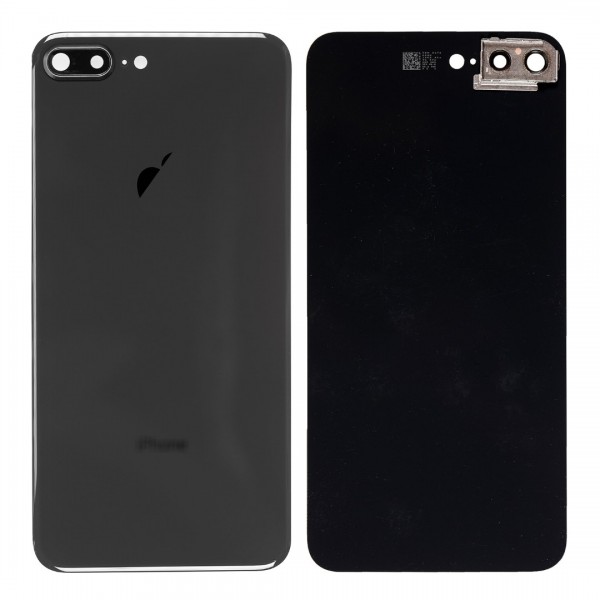 Apple iPhone 8 Plus  Arka Kapak Cam Kamera Lensli Uzay Grisi