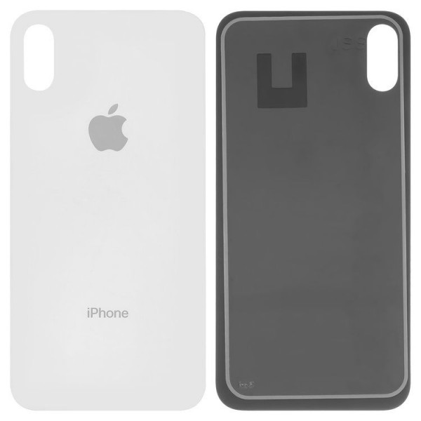 Apple iPhone X  Arka Kapak Cam Beyaz