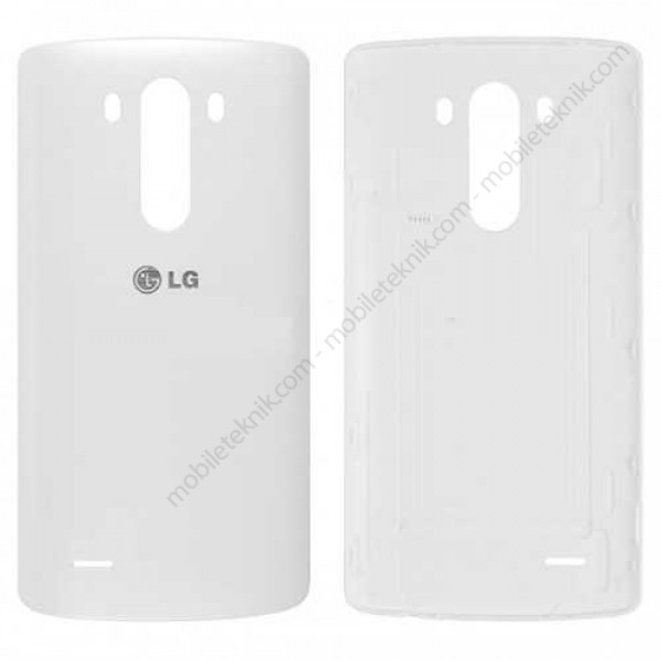LG G3 Orjinal Arka Batarya Kapağı Beyaz
