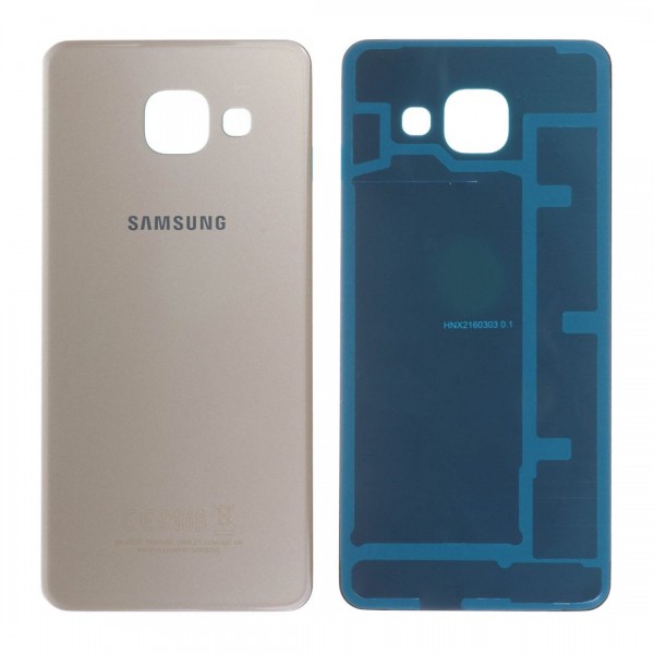 Samsung Galaxy A3 2016 SM-A310 Arka Pil Kapağı, Batarya Kapağı Gold