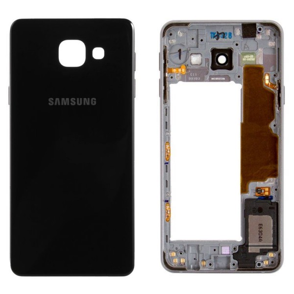 Samsung Galaxy A3 2016 SM-A310 Orta Kasa, Batarya Kapağı Siyah