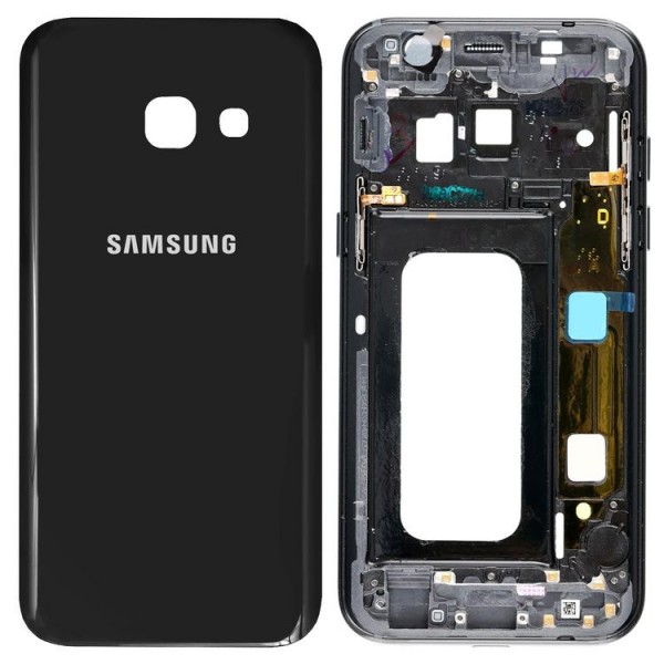 Samsung Galaxy A3 2017 SM-A320 Orta Kasa, Batarya Kapağı Siyah