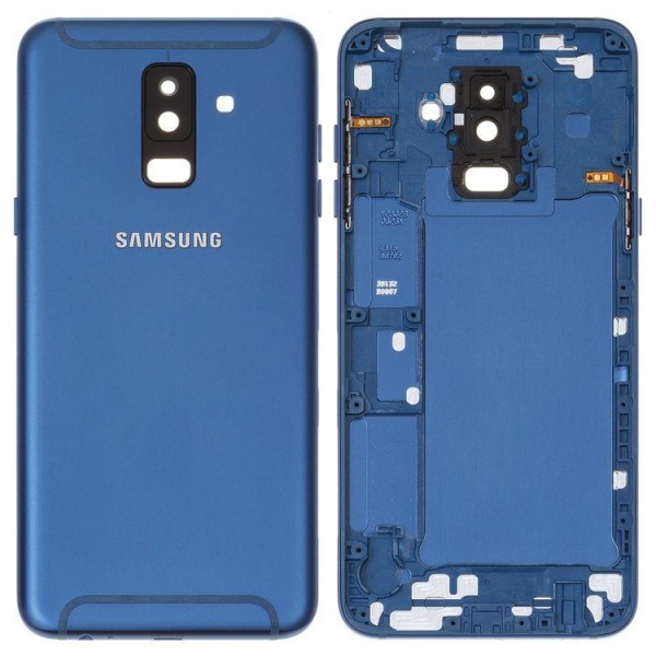 Samsung Galaxy A6 Plus 2018 SM-A605 Arka Kasa, Batarya Kapağı Mavi