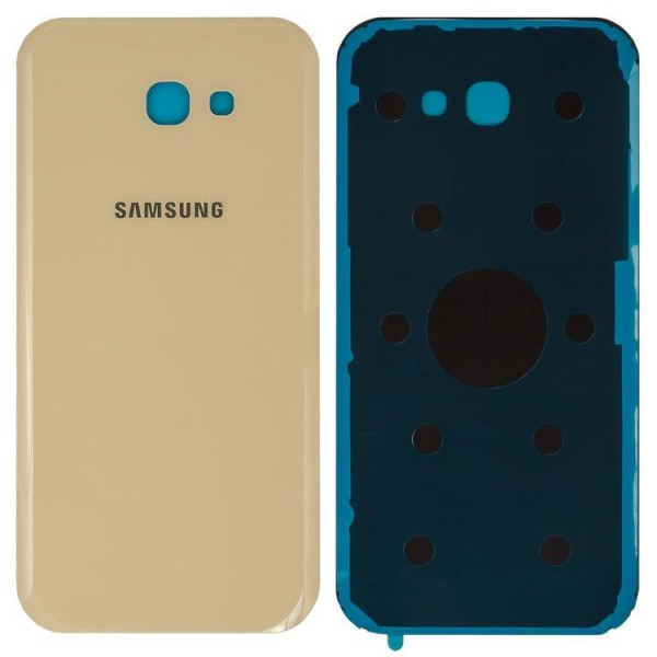 Samsung Galaxy A7 2017 SM-A720 Arka Pil Kapağı, Batarya Kapağı Gold