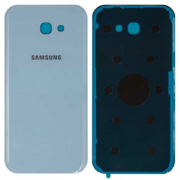 Samsung Galaxy A7 2017 SM-A720 Arka Pil Kapağı, Batarya Kapağı Mavi