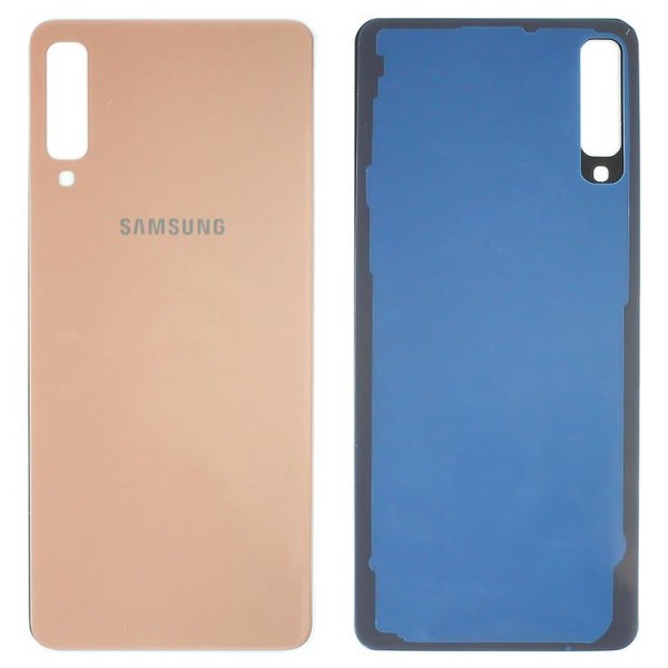Samsung Galaxy A7 2018 SM-A750 Arka Pil Kapağı, Batarya Kapağı Gold