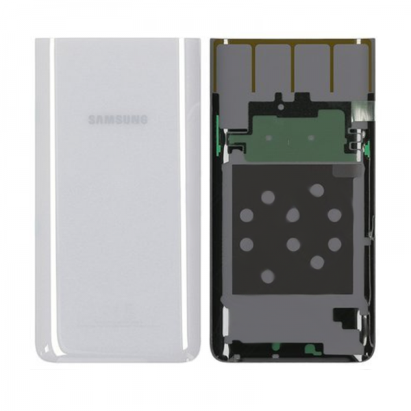Samsung Galaxy A80 SM-A805 Arka Kapak, Batarya Kapağı Gümüş