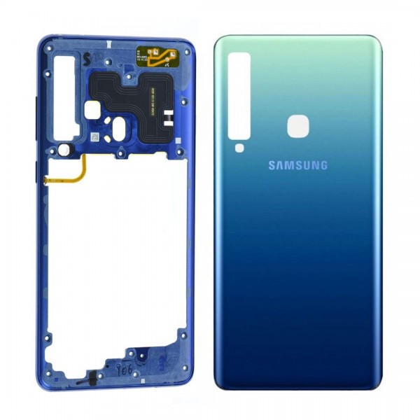 Samsung Galaxy A9 2018 SM-A920 Arka Kasa, Batarya Kapağı Mavi