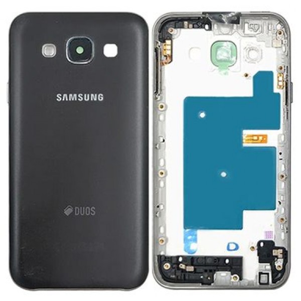 Samsung Galaxy E7 SM-E700 Arka Kasa, Batarya Kapağı Siyah